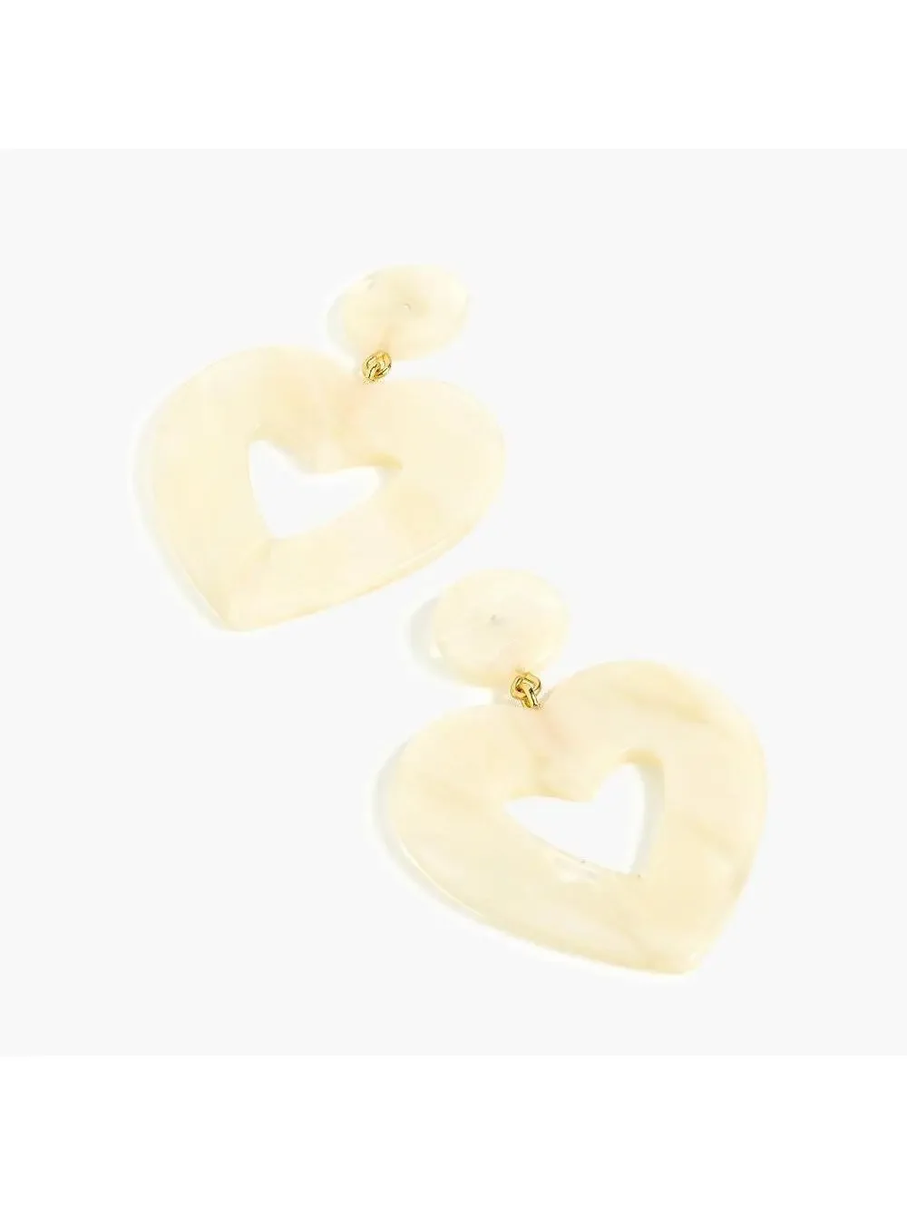 J.Crew Oversized Heart Earrings